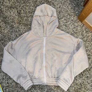 Adult Cream Hooded Jacket